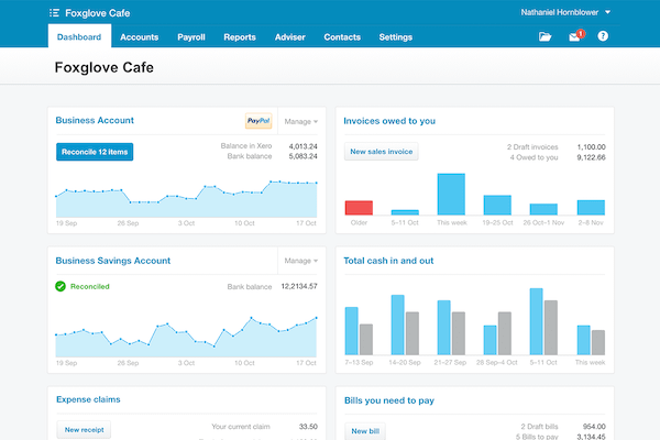 Accounts software